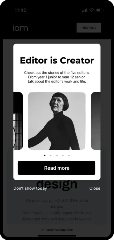 IAM Studio | Create an Expert In-App Message