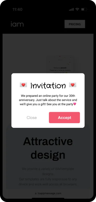 IAM Studio | Create an Expert In-App Message